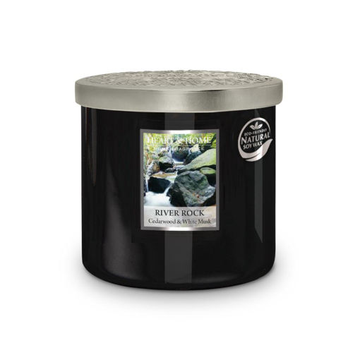 Picture of H&H TWIN WICK SCENTED CANDLE - RIVER ROCK